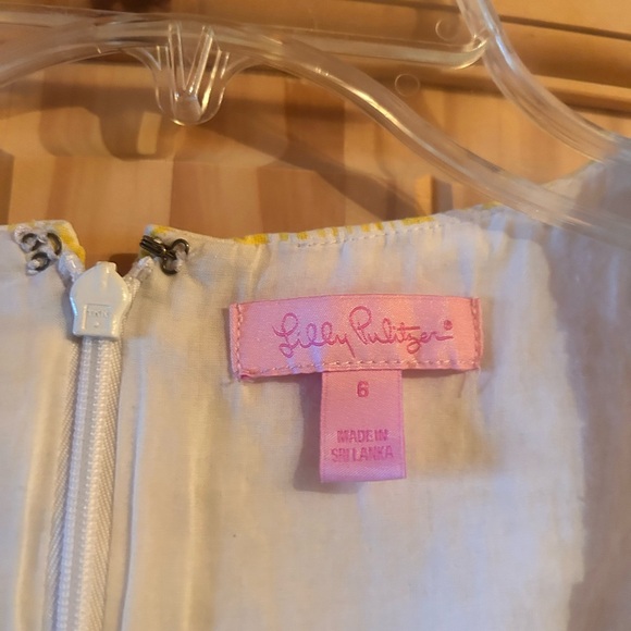 Lilly Pulitzer Yellow Sunglow Macfarland Shift Dress - Picture 4 of 6